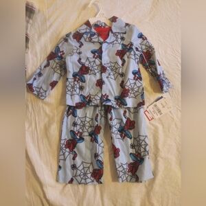 NWT Marvel Spider-Man Kids Pajamas - Blue and Red